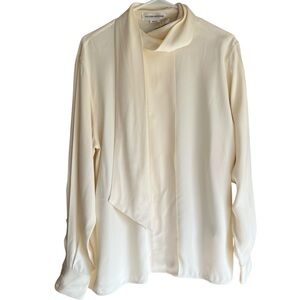Victoria Beckham Long Sleeve Women’s Blouse in Cream Size 8 NWT